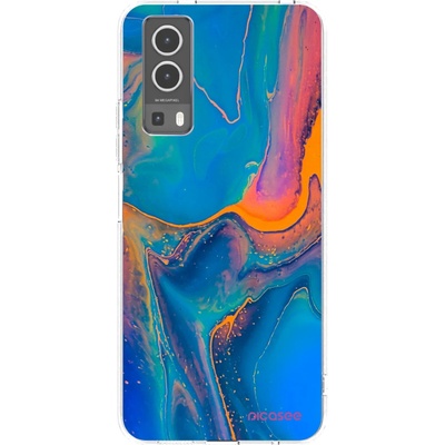 Pouzdro Picasee silikonové Vivo Y72 5G Rainbow čiré