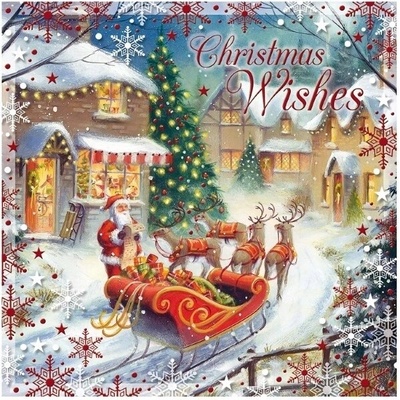 3D Vianočná pohľadnica - Vianoce - Santa Claus