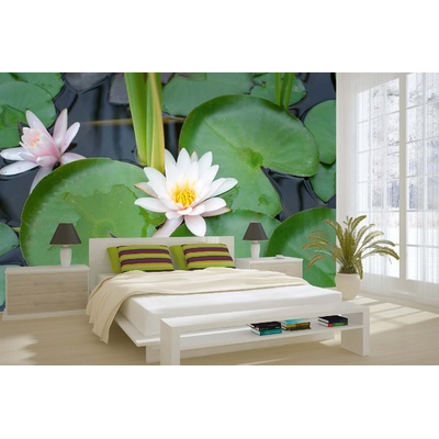 DIMEX ART Самозалепваща се флизелинова фототапета водни лилии 375 x 250 см