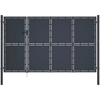 vidaXL Zahradní brána ocel 350 x 150 cm antracitová