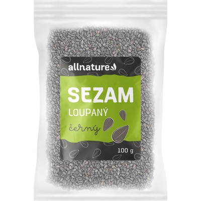 Allnature Sezam černý loupaný 100 g