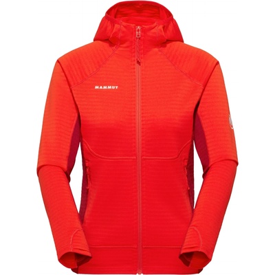 Mammut Дамско поларено яке Mammut Women's Taiss ML Hooded Jacket Fleece jacket - Mammut Red / Dark Mammut Red (105-7123-0313)