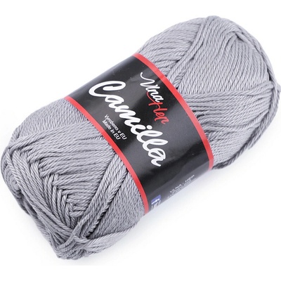 Bavlněná pletací příze Camilla 50 g Varianta: 20 (8232) šedá světlá, Balení: 1 ks 45181/92104/206635