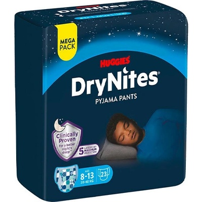 Huggies Dry Nites pre chlapcov 8-13 30-48 kg 23 ks