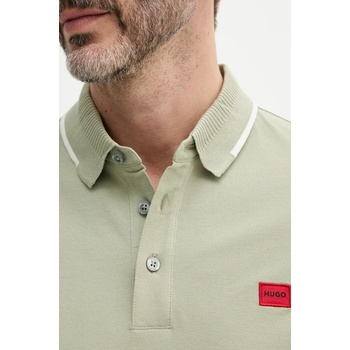 HUGO Памучна тениска с яка HUGO Deresino232 (50490775)