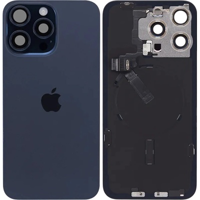 Zadné sklo s MagSafe magnetom, NFC a Flex káblom svietidla iPhone 15 Pro Max (UK / EU) – modrý titan – Genuine OEM IPH2366