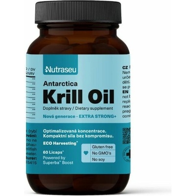 Nutraseu Antarctica krill oil - kril olej, 770 mg 60 kapslí