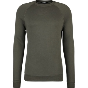 Stoic Мъжки вълнен пуловер Stoic MerinoFlatFleece240 SolbergSt. Crew Merino jumper - Dark Olive - размер 4XL (005-6587-0317)