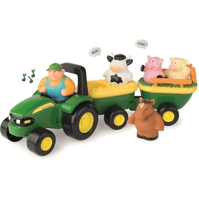 Tomy John Deere Farma traktor hrající se zvířátky 449659