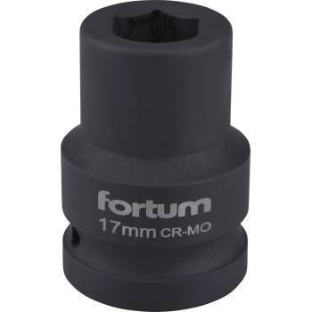 Fortum Машинна (ударна) муфа 3/4", 17 mm, L 52 mm, почернена, FORTUM