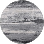 Vitaus Сив миещ се кръгъл килим ø 120 cm - Vitaus (KRN-S9544-Yuvarlak-120x120)