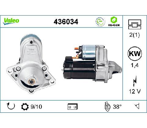Štartér VALEO 436034