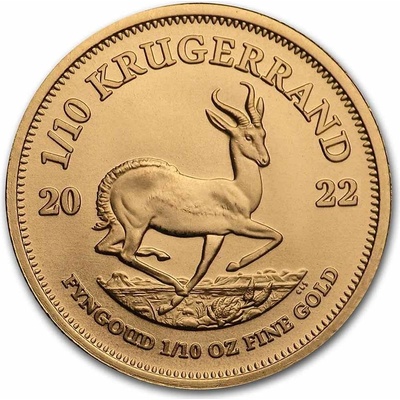 South African Mint Krugerrand zlatá mince Südafrika 1/10 oz