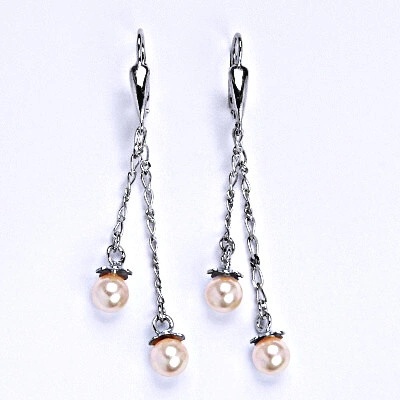 Čištín se Swarovski rosaline perlou perly na řetízku NK 1451/27
