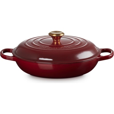 Le creuset Signature profi panvica s poklopom 30cm Garnet