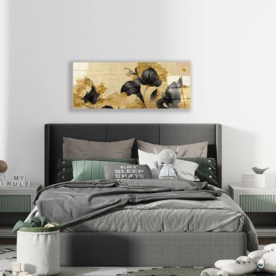 Art gift Стъклено АРТ пано - Мистериозни цветя