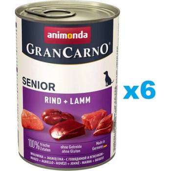Animonda Gran Carno Senior Teľacie & Jahňacie 6 x 400 g
