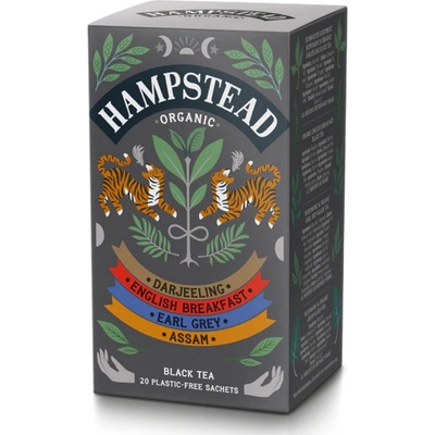 Hampstead Tea London BIO selekce černých čajů 20 ks 40 g
