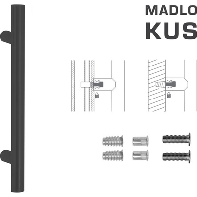 MPkovania FT - MADLO kód K00 Ø 35 mm SP ks Rozteč madla: 500 mm, Rozmer profilu madla: Ø 35 mm, Dĺžka: 700 mm