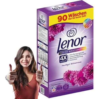 Lenor prací prášek na barevné prádlo Amethyst květinový sen 90 PD