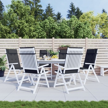 Image 1 of vidaXL Възглавници за стол с висока облегалка 6 бр черни Оксфорд плат (361897)