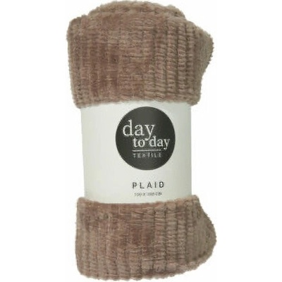 Home Styling Collection Flanelová deka hnedá