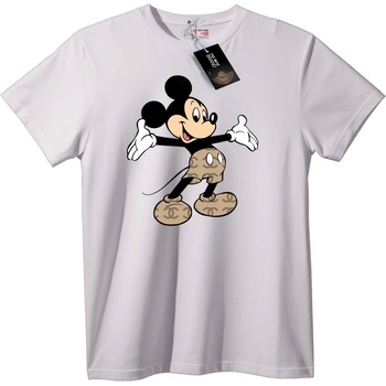 NOONEBRAND Тениска Mickey Mouse Chanel лого - XS, Black