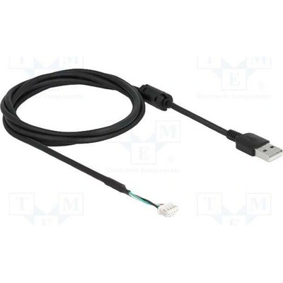 Delock 12089 USB 2.0 USB A vidlice,kolíkový konektor 4pin 1,5m