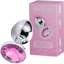 Desirel Pink Jewel S análna zátka strieborná ružová