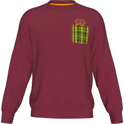Wheeldom Мъжки пуловер Wheeldom Vanaufsherz Jumper - Night Red (017-4020-0212)