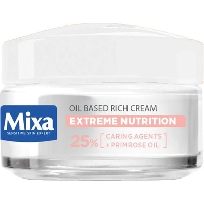 Mixa Extreme Nutrition Oil-based Rich Cream крем за лице за чувствителна и много суха кожа 50 ml за жени
