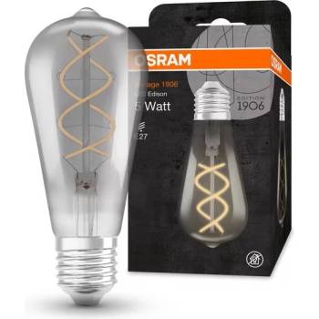Image 1 of OSRAM LED КРУШКА OSRAM VINTAGE 1906 EDISON 4W E27 250Lm SMOKE 1800K (20240155)