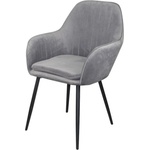 Bogdan Furniture Am Стол АМ-711-2 сиво кадифе