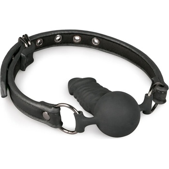 Image 1 of Easytoys Ball Gag with Silicone Dong Black