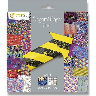 Clairefontaine Sada papírů Origami Street art 60 listů