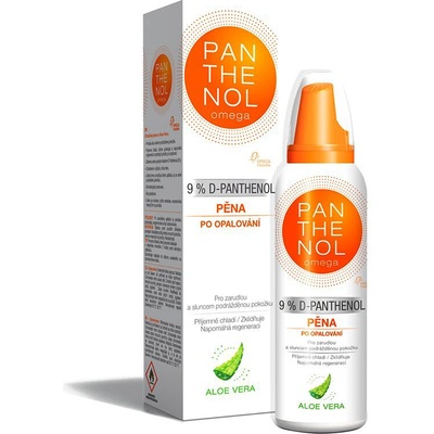 Panthenol Omega Chladivá pěna s Aloe Vera 9% 150 ml