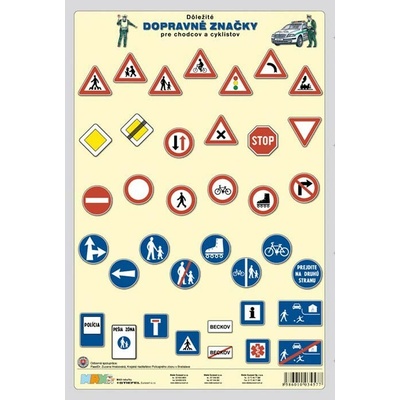 Dopravné značky A4 - Tabuľka - autor neuvedený