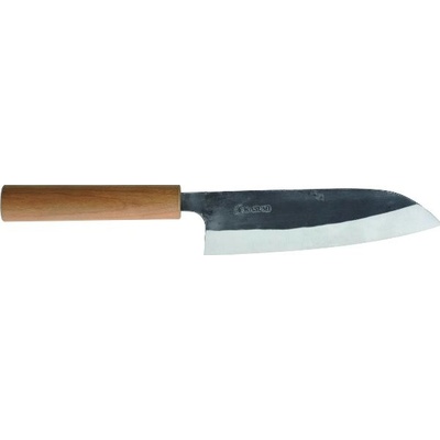 Kasumi nôž Santoku Black Hammer 16,5 cm modrá oceľ K-MSA100