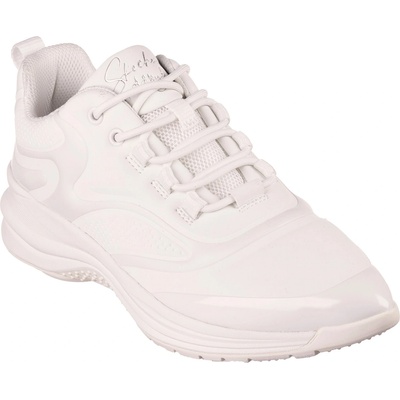 Skechers Дамски маратонки Skechers Glossed Hot Melt Embossed Neoprene Low-Top Trainers Womens - White
