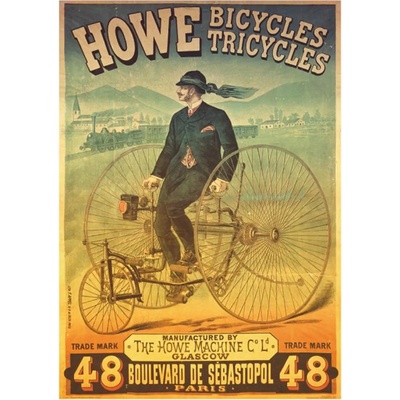 D-Toys - Puzzle Vintage Posters: Howe Tricyles - 1 000 piese