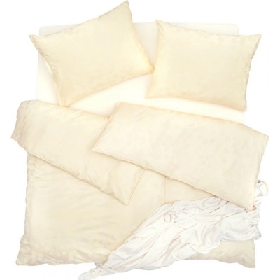 SCANquilt Obliečky Elegant Plus eukalyptus smotanová 140x200 70x90