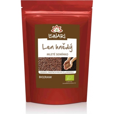 Iswari Bio Len hnědý mletý 250 g