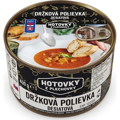 Hotovky z plechovky Dršťková polévka svačinová 1,2 kg
