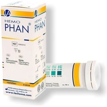 Hemophan diagnostické prúžky na moč 1 x 50 ks