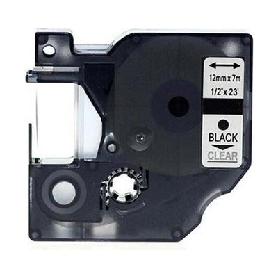 Compatible Съвместима лента с Dymo 45010, S0720500, 12mm x 7m черен печат / прозрачен субстрат (45010)