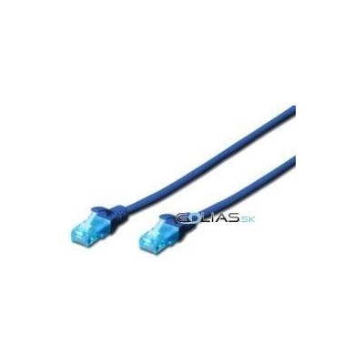 Digitus DK-1512-010/B UTP, CAT 5e, AWG 26/7, 1m, modrý