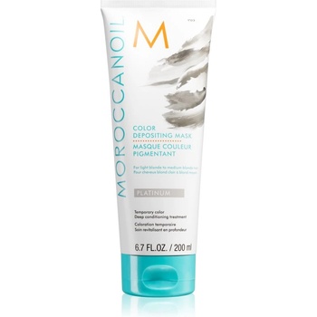 Moroccanoil Color Depositing нежна подхранваща маска без перманентни цветови пигменти Platinum 200ml