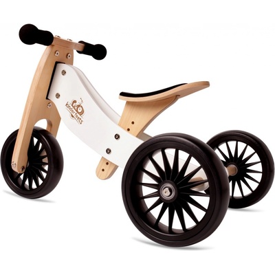 Kinderfeets Kinderfeets Tiny Tot Plus 2 in 1 Bike biely