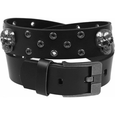 pásek LEATHER & STEEL FASHION Skull LSF2