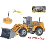 Mikro R/C багер товарач 23см 27MHz пълна функция на батерии със светлина (68905)